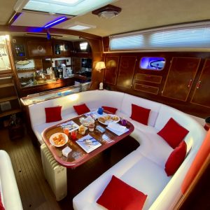 Échantillon simili cuir Nautile blanc